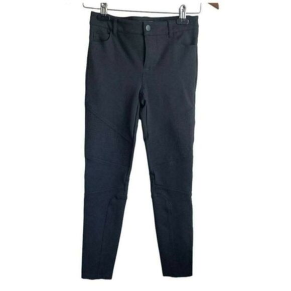 Vince Women Pants Taper Leg Zipper Button Equestrian charcoal, gray size 4 - Picture 1 of 13